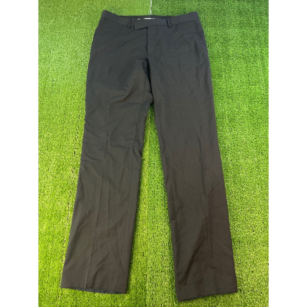 Oscar Jacobson Dress Pants Classic Fit Flat Front Trousers Mens Size 34‎
